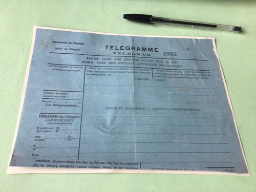 Belgium unused telegram ref - belgium,