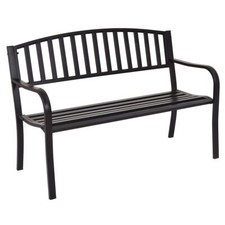 COSTWAY Steel Garden Bench