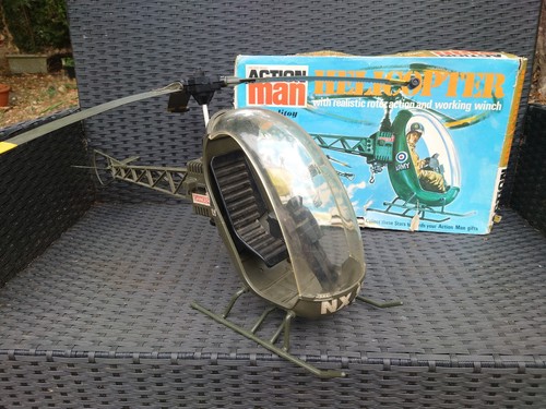 Vintage action man helicopter - vintage,