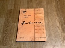 LANCIA FULVIA S1 SALOON-ORIGINAL REPAIR SHOP MANUAL-GRUBBY COVER/NO DAMAGE.