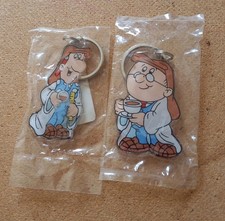 Tetley Tea Folk Key Rings x 2