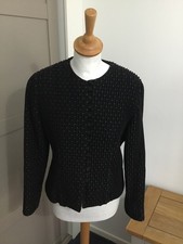 STUNNING LADIES CAROLINE CHARLES JACKET BLACK AND WHITE SIZE UK 12 EX CON