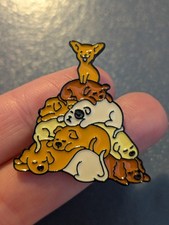 Cute Group Of Dogs Enamel Pin
