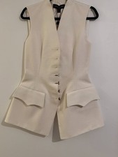 NEW Louis Vuitton (LV) White vest jacket- Sleeveless-Women size 40 (adjustable)