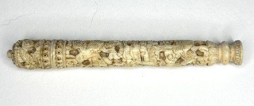 Antique 19c cow - antique, bone