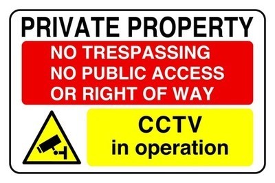 Private property - private, no