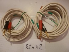 QED Audio Products Ltd Speaker Cables -3.2 Meters x2+ 4 Banana Plugs
