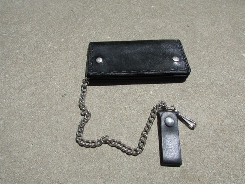 Vtg tooled black leather - vtg,