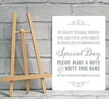 A4 Metal Vintage Guest Book