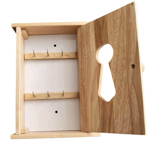 Retro wooden key - key, wall