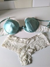 New Stunning Bra 34D By New Look &French Knickers Size10-12 By La Senza 