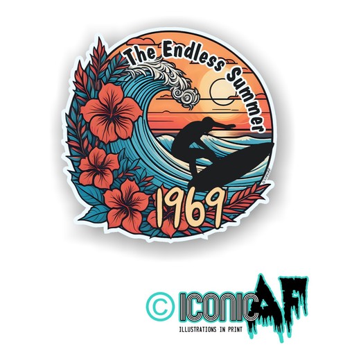 Retro surf board surfing - retro,