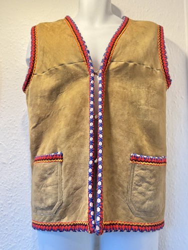 Vintage 1970s sheepskin - , gilet