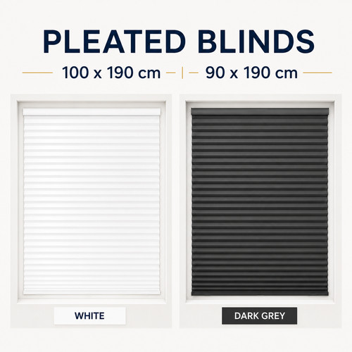 Pleated window blinds cut - pleated,