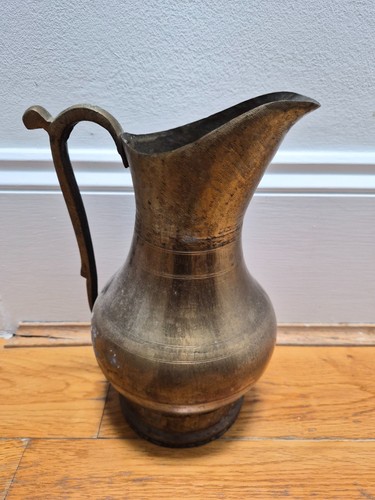 Antique copper water jug - antique,