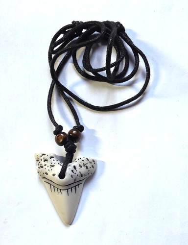 Resin animal fang pendant - resin,