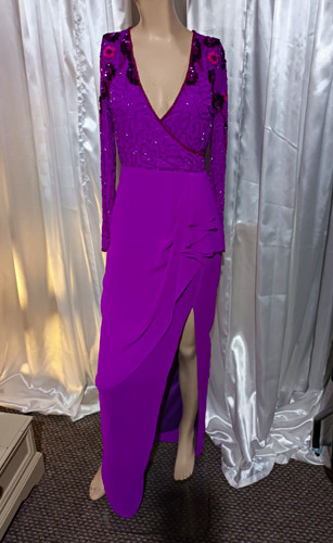 Virgos lounge purple chiffon - purple,