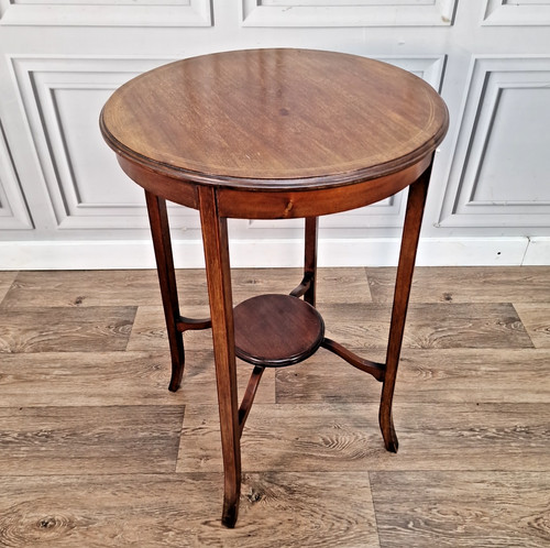 Antique round hall - antique, table
