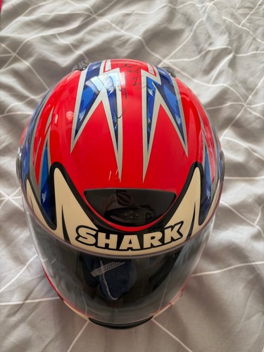 Hand signed shark motorcycle - hand,