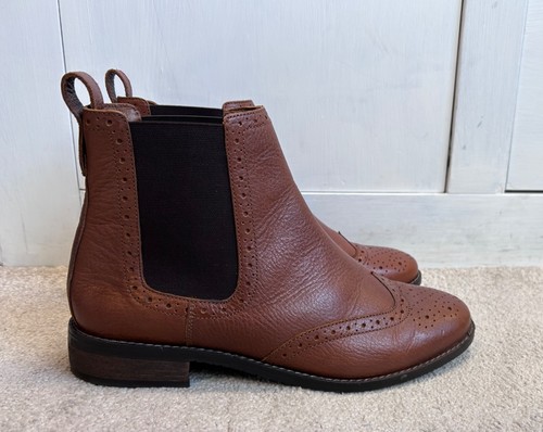 Fat face brown leather chelsea - face,