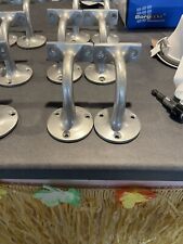 Grey HANDRAIL BRACKET  Stair Rail Bannister Holder Wall Support Sold As Pair.