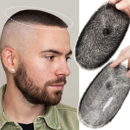 Men toupee short human - men's,