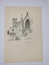 Antique Pencil Drawing Print