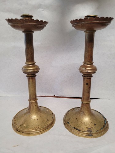 Vintage brass church altar - brass,