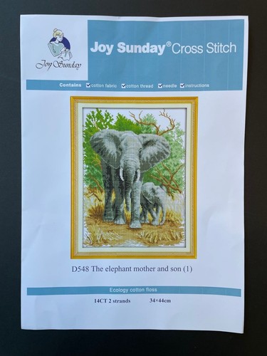 Cross stitch kit elephant - stitch,