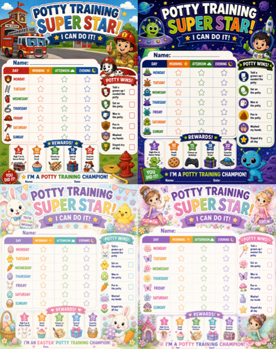 Potty training reward - potty, chart