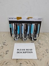 Better Living Aviva Three Chamber Dispenser, Chrome (READ)