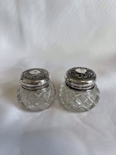 Pair Of Antique Cut Glass