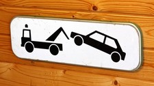Vintage 51cm french road - road, sign
