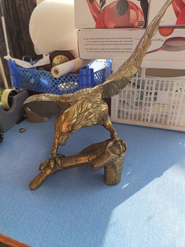 Large vintage brass eagle - large, on