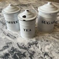 Vintage Tea Sugar Coffee Tin