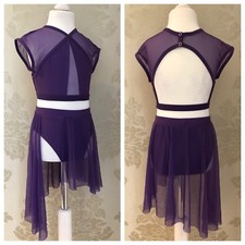 Contemporary Lyrical Dance Costume.Competition,In Stock.Modern.Stage Leotard