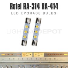 2pcs Rotel RA-314 RA-414 Stereo LED Warm White 8V Fuse Bulb Dial Meter Light