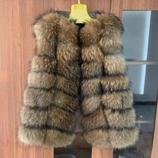 Real Fur Vest Women's Warm