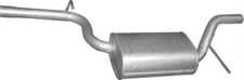 Center silencer exhaust for