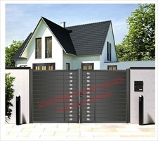 Aluminium driveway gates - aluminium,