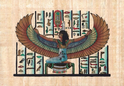Egyptian papyrus painting - papyrus,