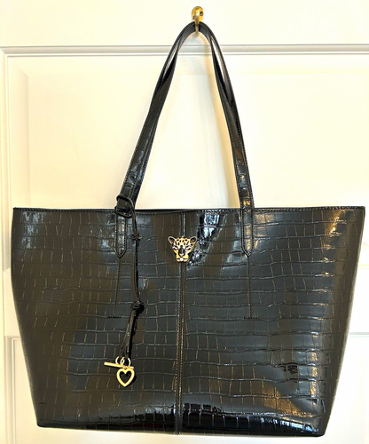 Lipsy black glossy faux - glossy,