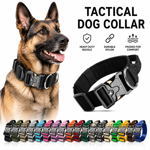 Tactical dog collar - heavy, duty