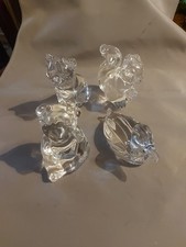 Princess House Lead Crystal Figures Car Bear Duck Squirrel 24% Lead Crystal