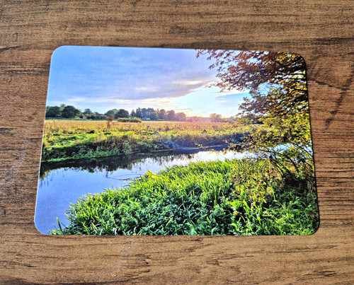 Unposted postcard river - postcard, &