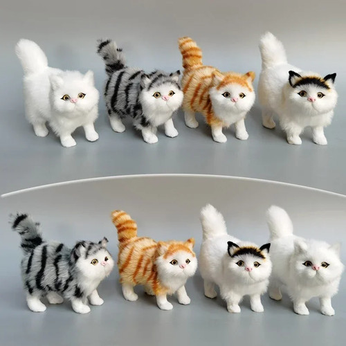 1pcs realistic fluffy - fluffy, cat