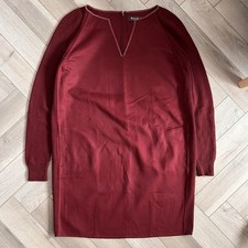 Loro Piana Baby Cashmere & Goat Suede Burgundy Dress