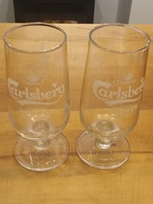 2x Carlsberg Pint Glass