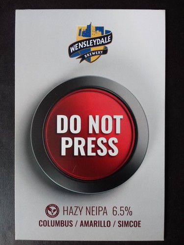 Wensleydale brewery hand pump - brewery,