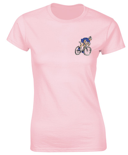Painted cyclist blue - lb, ladies